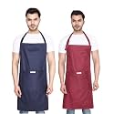 Waterproof Apron For Dishwashing, Cooking, Dog Grooming, Gardening, Car Wash, Lab, Restaurant &amp; Industrial Use | Waterproof Apron for Men &amp; Women | Pack of 2