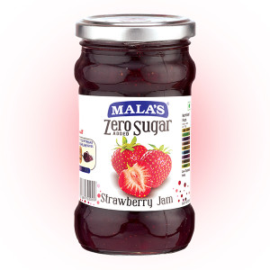 malas zero sugar strawberry jam 350 g