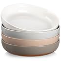 MALACASA 48 Oz Pasta Bowls Set of 4, Stoneware Dinner Bowls, Multicolor