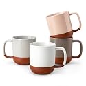MALACASA Ceramic 16oz Coffee Mugs Set of 4, Multicolor