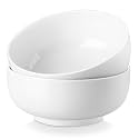 MALACASA Salad Soup Bowls Set of 2, 44 OZ White Ceramic Bowls