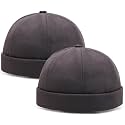 2 Pcs Mens Brimless Docker Cap Set