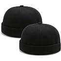 2 Pcs Mens Brimless Docker Cap Set