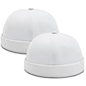 2 Pcs Mens Brimless Docker Cap Set