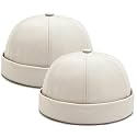 2 Pcs Mens Brimless Docker Cap Set