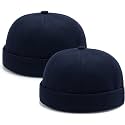 2 Pcs Mens Brimless Docker Cap Set
