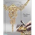 Malaysia 2019 Carvings & Craft (Metal Chain Necklace) Unique Embossed Miniature Sheet Stampbazar