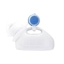 Male Urinal Bottle 68 OZ Portable Urinals for Men 59" Long Hose with Lid (White)