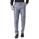MALENO Men39s Polycotton Slim Fit Checkered Trouser