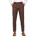 MALENO Men39s Regular Fit Polycotton Solid Trouser