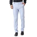 MALENO Men39s Slub Effect Solid Trouser 