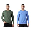 MALENO Round Neck Green &amp; Yellow Sweat Shirt