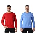 MALENO Round Neck Red &amp; Yellow Sweat Shirt