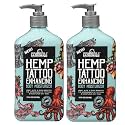 MalibuHemp Tan, Body Moisturizing Lotion for Tattoo Enhancement, 18 Fluid Ounces, 2 Pack