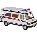 MALIK Pull Back Ambulance Traveller Bus Toy for Kids - Door Openable