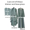 Mallika 3 pcs set of Abaya Khimer
