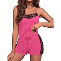 Mallory Winston Women's Babydoll Lingerie Set Honeymoon Woman Thongs | Sexy Night Dress Above Knee Baby Doll Transparent Hot Free Size. (Rani) - Spandex Pajamas