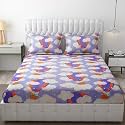 MallowWord Microfiber Wrinkle Free Soft Bedsheet for Kids (Double Bed King Size 90x95 Inches) Cartoon Printed | Double Bed King Size Kids Hot Balloon Printed Bedsheet for Boys &amp; Girls Room