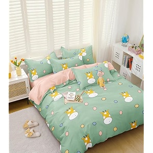 mallowworld kids cartoon soothing sunshine print blue bedsheet 1 single bedsheet with 1 pillow cover size 60 inch x 90 inch