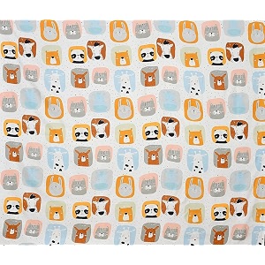 mallowworld kids cartoon supersoft animals print bedsheet 1 single bedsheet with 1 pillow cover size 60 inch x 90 inch