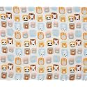 MallowWorld Kids Cartoon Supersoft Animals Print bedsheet 1 Single Bedsheet with 1 Pillow Cover Size 60 inch x 90 inch