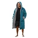 Malo’o Adult Sherpa Lined Surf Parka Changing Robe, Waterproof &amp; Windproof Swim Parka, Long Sleeve Hooded Dry Robe
