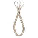 4 Pack Curtain 4 Strand Ropes Tiebacks Tie-Backs, Curtain Handmade Holdbacks, Polyester 4 Strand Cord Rope Tieback - Blue, 4 Pack