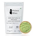 Malwa Bitesᵀᴹ Organic Neem Leaves Powder 900g | Neem Powder for Eating and Drinking | Azadirachta Indica for Skin and Hair | Vembu Powder/Veppa Powder | (300g Pack of 3)