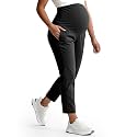 Mama Land Maternity Wrok Pants for Women Over Belly Pants with Pockets