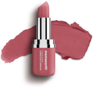 mamaearth creamy matte long stay lipstick with murumuru butter and vitamin e