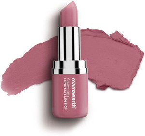 mamaearth creamy matte long stay lipstick with murumuru butter and vitamin e