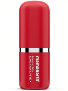 mamaearth creamy matte long stay lipstick with murumuru butter and vitamin e