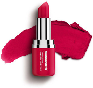 mamaearth creamy matte long stay lipstick with murumuru butter and vitamin e