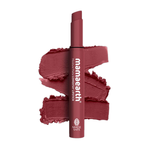 mamaearth moisture matte longstay lipstick for 12 hour long stay- punch