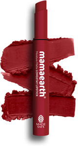 mamaearth moisture matte longstay lipstick with avocado oil  vitamin e cherry punch 2 g