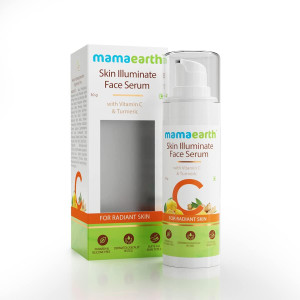 mamaearth skin illuminate vitamin c serum for radiant skin with high potency turmeric