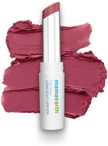 mamaearth soft matte long stay lipstick with jojoba oil  vitamin e for 12 hour long stay