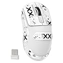 ATTACK SHARK X3 49g SUPERLIGHT Wireless Gaming Mouse, White &amp; Grip Tape