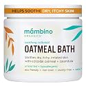 Mambino Organics Soothing Colloidal Oatmeal Bath Soak Powder, for Newborn, Kids, Moms with Dry, Sensitive Skin, Unscented Baby Wash with Calendula for Baby Bath, Vegan, Non-GMO, 6oz