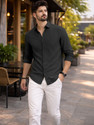 Mameru Men Regular Fit Solid Cut Away