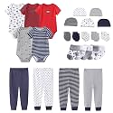 MAMIMAKA Newborn Layette Gift Set Bodysuits Pants for Baby Girl and Boy 24 Piece 100% Cotton Essentials and Accessories