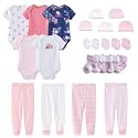 MAMIMAKA Newborn Layette Gift Set Bodysuits Pants for Baby Girl and Boy 24 Piece 100% Cotton Essentials and Accessories