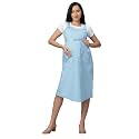 MAMMA39S MATERNITY Women39s Cotton MaternityPregnancyEasy BreastfeedingFeedingWestern Dress