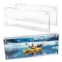 Mammoth DuraClear 4x10 Acrylic Frame - Frameless Panoramic Photo &amp; License Display - Sleek, Modern Design for Elegant Decor
