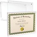 Mammoth DuraClear 8.5x11 Acrylic Picture Frame - Frameless &amp; Thick Design - Ideal for Photos, Art, Certificates, and Awards - Modern Home Decor