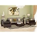 Mamta Furniture Home Spacious Cozy Stylish Durable Modern Classic Elegant Solid 5 Seater Sheesham Wood Sofa Set | Walnut Finish | Living Room | 3+1+1 Configuration