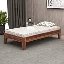 Mamta Furniture Solid Wood Divan Bed for Living Room, Divan Single Bed for Drawing Room, Single Sheesham Bed Without Storage (Standard, Natural Finish)