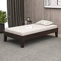Mamta Furniture Solid Wood Divan Bed for Living Room, Divan Single Bed for Drawing Room, Single Sheesham Bed Without Storage (Standard, Walnut Finish)