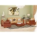 Mamta Furniture Wooden Sheesham Teak Wood Sofa Set 5 Seater, Furniture Living Room, 5 Seater Sofa Set Wooden, Office Furniture Sofa Set, Without Pillow, Honey