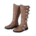 Man's Pirate Boots Renaissance Vintage distressed Medieval Boot High Tube Steampunk Boots for Man Cosplay Costume